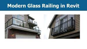 Modern Glass Railing In Revit Part 2 Revit Architecture Modern Glass Glass Railing