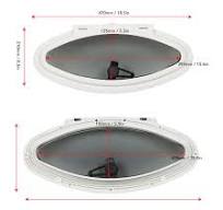 Amazon.com: 18.5" Boat Portlight Window Stainless Steel Anti ...