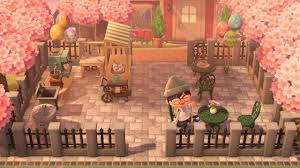 Acnh Outdoor Cafe In 2020 Animal Crossing Cafe Animal Crossing Wild World Animal Crossing
