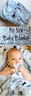 Check out more fun diy projects at the home & family pinterest page. How To Make A No Sew Baby Blanket No Sew Fleece Blanket Tutorial Diy Baby Blanket Trendy Baby Blankets Baby Sewing