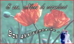 Les 20 meilleures idées pour texte pour carte d'invitation anniversaire de mariage. Carte 8 Ans Coquelicot Cybercartes Com