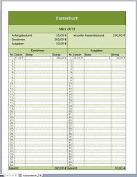 Eine tabelle in word muss meistens noch bearbeitet werden. Kostenloses Kassenbuch Als Excel Vorlage