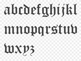 If you're interested in creating a font with bitfontmaker, all you need to do is draw ea. Old English Script Font Clipart 2552849 Pinclipart