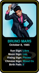 Celeb Libra Birthdays Bruno Mars Same Birth Sign As Your