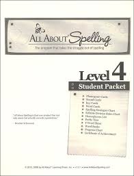 All About Spelling Level 4 Student Material Packet
