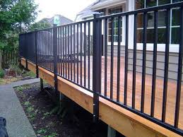 Get free shipping on qualified metal stair railings or buy online pick up in store today in the building materials department. Aluminum Porch Hand Railing Michigan Anchor Fence Fence Installation Company Serving All Of Michigan Since 1892