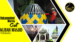 Pilihlah warna latar belakang yang cocok sesuai dengan warna masjid yang di pilih. Ini Dia Rekomendasi Warna Cat Kubah Masjid Terbaru Cv Karya Kubah