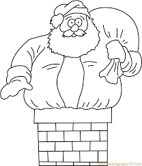 How to download the  santa's stuck in the chimney template santa's stuck is available to members of the arty crafty kids club. Santa Going In Chimney Coloring Page For Kids Free Santa Claus Printable Coloring Pages Online For Kids Coloringpages101 Com Coloring Pages For Kids