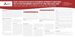 What does unit dose mean? Using A Predictive Design Of Experiments Approach To Investigate The In Vitro Performance Sensitivity Of A Unit Dose Nasal Spray Proveris Scientific