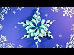 How To Make 3d Star 6 Pointed Youtube Easy 3d Snowflakes Paper Snowflakes Diy 3d Snowflakes