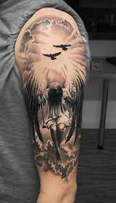 Angels are holy beings signifying purity and goodness, and the cross is a sacred symbol of christianity. Angel Tattoos Beautiful Ideas Designs For Men Women