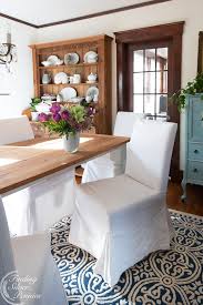 A clean, simple dining room will show well on camera, and make buyers want to come see your property. How To Keep White Slipcovers Clean Finding Silver Pennies