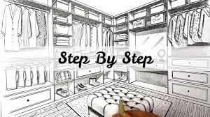 How To Draw A Closet In Two Point Perspective Step By Step How To Draw In Two Point Perspective Simple Pe Point Perspective One Point Perspective Perspective