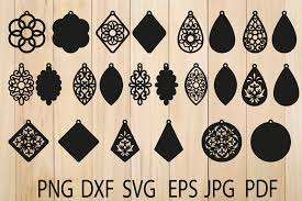 Download Earrings Mandala Earring Graphic By Yulnniya Creative Fabrica PSD Mockup Templates