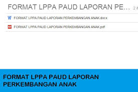 Download Format Lppa Laporan Perkembangan Anak Paud Tk Kb Terbaru Pendidikan Anak Usia Dini Kepala Sekolah Pendidikan