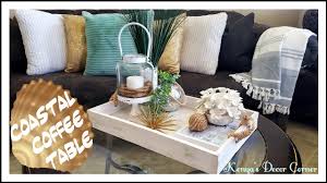 I have adopted your tray ideas, pillows, baskets, vignettes, throws. Summer Coastal Vignette Collab Coffee Table Decor Coastal Farmhouse Coffee Table Youtube