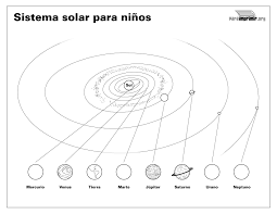 Sistema Solar Para Colorear
