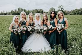 Modern Rustic Winery Wedding At Basel Cellars Ruffled Rustic Wedding Dresses Bridesmaid Rustic Bridesmaid Dresses Green Bridesmaid Dresses