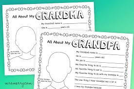 Electric lights milk mirrors televisions 3. All About Grandparents Printables Mrs Merry