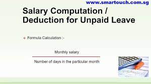 Malaysia's labour force improved further in march 2021. Payroll Malaysia Salary Computation Or Deduction For Unpaid Leave Youtube