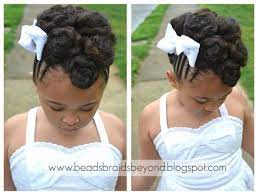 Cornrow Cinnabun Updo Natural Hair Styles Natural Hair Updo Flower Girl Hairstyles