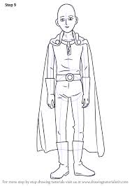 Learn How To Draw Saitama From One Punch Man One Punch Man Step By Step Drawing Tutorials In 2020 One Punch Man One Punch Man Anime One Punch