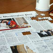 Washington post daily jigsaw puzzle. Washington Post Jigsaw Puzzle Front Page Newspaper Puzzle For Your Date