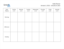 Download 2021 weekly planner templates in landscape and portrait layout for any month or week you like. Weekly Calendar January 3 2021 To January 9 2021 Pdf Word Excel