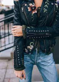 5 Core Pieces To Mix And Match With Every Outfit Hello Fashion Fashion Embroidered Leather Jacket Style
