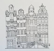 Amsterdam Houses Amsterdam Sketch Draw Art Artbynui Architecture Drawing Art Line Art Drawings Building Sketch