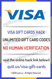 Visa Free Gift Cards Code Generator No Survey No Human Verification 2020 Visa Gift Card Free Gift Cards Online Gift Card Number