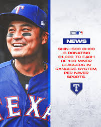 What an awesome gesture by Texas Rangers DH Shin-Soo Choo!