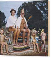 Nude Pageant Winners Riding On Float Metal Print by Bettmann - Photos.com