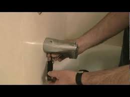 How To Fix A Tub Faucet When Water Comes Out Both Shower Head Faucet Universal Tub Diverter Spout Installation Tub Faucet Faucet Repair Bathtub Faucet