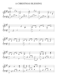 A CHRISTMAS BLESSING- LLOYD LARSON PIANO ACCOMPANIMENT Sheet music for  Piano (Solo)