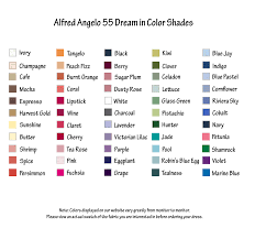 Alfred Angelo Colour Charts Info