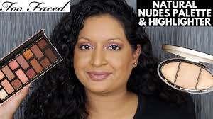 Soft and silky pressed powder formula allows for easy pickup and payoff. Too Faced The Natural Nudes Eyeshadow Palette Turn Up The Light Highlighting Palette Review Youtube