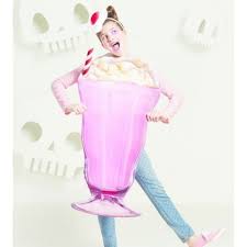 Pink Strawberry Cherry Milkshake Halloween Costume Nwt