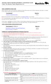 Https Companiesoffice Gov Mb Ca Instruction Sheets Business Registration E Pdf