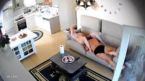 Dad and step daughter get sexy on home cam