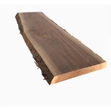 Swaner Hardwood 2 In X 12 16 In X 4 Ft Walnut Live Edge Sawn Board Ol08140048wa The Home Depot Live Edge Walnut Slab Wood Coffee Table Rustic