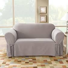 Sailcloth Cotton Duck Loveseat Slipcover Sure Fit Love Seat Loveseat Slipcovers Slipcovers