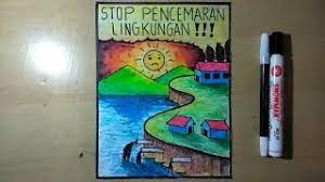 Banner name board design png; Cara Membuat Poster Bertema Lingkungan Youtube