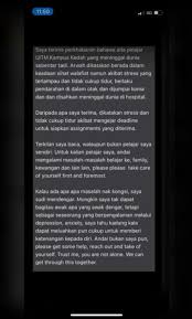Check spelling or type a new query. Pelajar Temui Ajal Didakwa Stres Kejar Deadline Assignment Jadi Punca Kematian