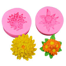 Khuôn Silicon Hình Hoa Nổi Trang Trí Bánh Rau Câu 3D, 4D