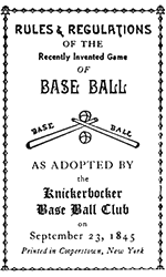 Cincinnatus Knickerbockers and Parks