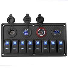 10a, 8a, 6a and 4a which is quite handy really. 8 Gang Usb Marine Boat 12v 24v Led Rocker Switch Panel Circuit Breaker Dual Online Shopping Shopping Square Com Au Online Bargain Discount Shopping Square