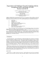 Occupational safety and health (classification, packaging and labelling of hazardous chemicals) regulations 1997 repealed by the. Top Pdf Occupational Safety And Health Act 1library