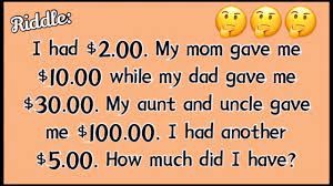 Помогите очень очень срочно пожалуйстаааа!!!!! I Had 3 00 My Mom Gave Me 10 00 Riddle The Millennial Mirror