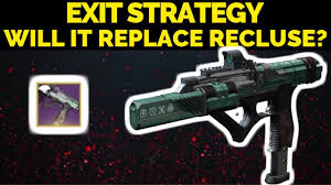 The recluse destiny two is unlocking the peak tool pursuit action, . Exit Strategy Will It Replace Recluse Op Gaming